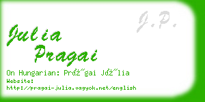 julia pragai business card